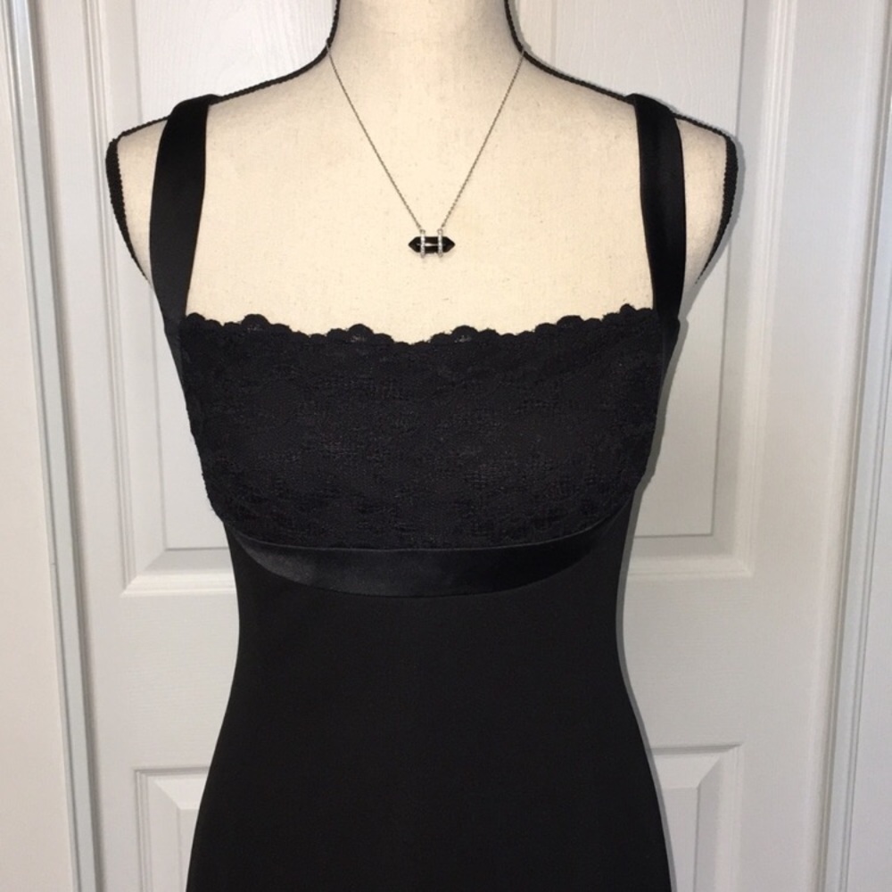 WHBM little black dress with built in bra